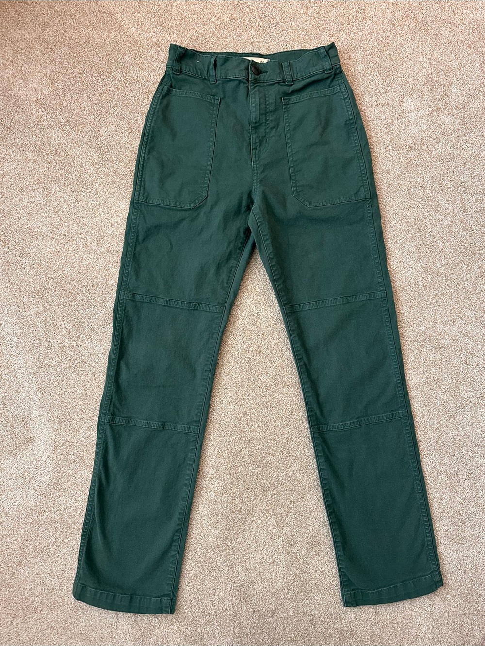Madewell 90’s Straight Utility Pants Dark Green Size 24